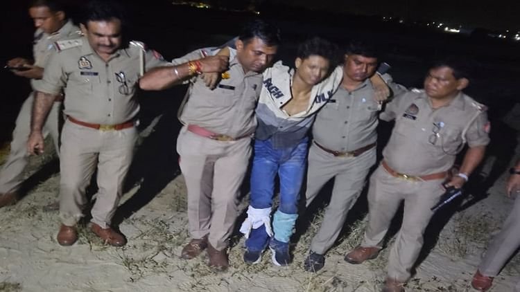 meerut:-लाइव-मर्डर-कर-वीडियो-बनाने-वाला-25-हजारी-मुठभेड़-में-पकड़ा,-दो-गोलियां-लगते-ही-बोला-हाय-मर-गया