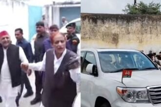 आजम-खां-के-घर-पहुंचे-अखिलेश-यादव:-तीन-साल-बाद-दोनों-की-मुलाकात,-पुलिस-ने-मीडिया-को-अंदर-जाने-से-रोका