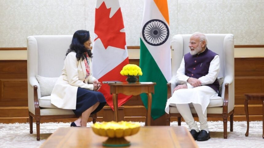 कनाडा-की-विदेश-मंत्री-अनीता-आनंद-ने-pm-मोदी-से-की-मुलाकात,-जानें-किन-मुद्दों-पर-हुई-चर्चा