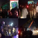 jalaun:-कालपी-के-पास-खाई-में-गिरी-स्लीपर-बस,-21-यात्री-घायल,-ओवरटेक-करने-के-चक्कर-में-हुआ-हादसा