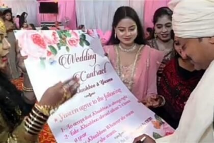 यूपी:-मुस्लिम-शादियों-में-नया-ट्रेंड,-अपने-जीजा-से-एक-खास-तरह-का-एग्रीमेंट-साइन-करवा-रही-हैं-सालियां