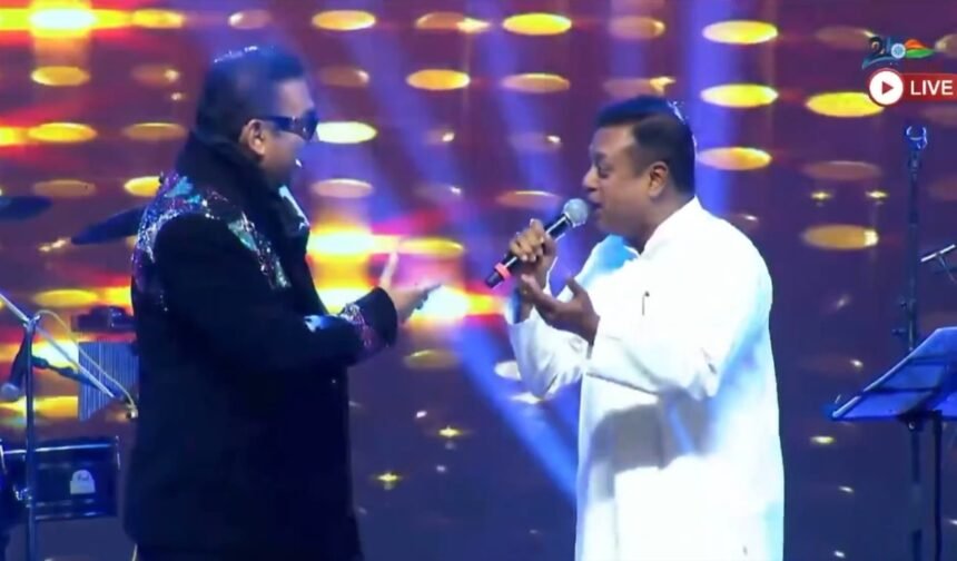 ‘मैं-कोई-ऐसा-गीत-गाऊं,-कि-आरजू-जगाऊं’,-संबित-पात्रा-ने-सिंगर-अभिजीत-भट्टाचार्य-के-साथ-मिलाए-सुर