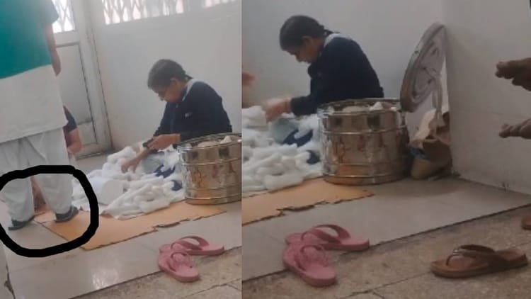 lucknow-news:-क्वीन-मेरी-अस्पताल-में-चप्पलों-के-नीचे-रौंदी-जा-रही-मरीजों-की-सेहत,-रूई-से-तैयार-किए-जा-रहे-पैड