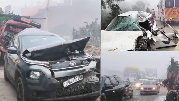 up:-आगरा-ग्वालियर-हाईवे-की-सबसे-बड़ी-खामी,-जिससे-कोहरे-में-हुआ-भीषण-हादसा…2-की-मौत,-कई-वाहन-आपस-में-टकराए