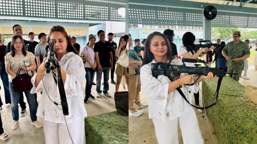 अलग-अंदाज-में-लालू-यादव-की-बेटी-रोहिणी-आचार्य,-बंदूक-से-निशाना-लगाते-हुए-दिखीं,-कहा-“नजर-भी-दुरुस्त-और-निशाना-भी”