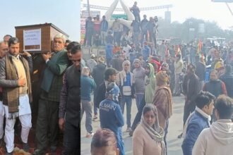 up:-अग्निवीर-सूरज-यादव-की-अंतिम-विदाई-पर-हंगामा,-एंबुलेंस-से-शव-आने-पर-भड़के-परिजन;-जमकर-हुआ-हंगामा