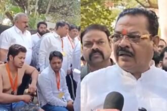 video:-काउंटिंग-सेंटर-जा-रहे-शिवसेना-कार्यकर्ताओं-पर-लाठीचार्ज,-पुलिस-पर-भड़के-मंत्री-शिरसाट