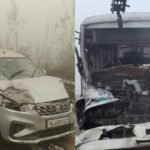 up:-कोहरे-में-हाईवे-पर-60-से-अधिक-वाहन-भिड़े,-पिता-पुत्र-समेत-पांच-की-मौत,-24-घंटे-में-अमरोहा-रामपुर-में-हादसे