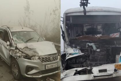 up:-कोहरे-में-हाईवे-पर-60-से-अधिक-वाहन-भिड़े,-पिता-पुत्र-समेत-पांच-की-मौत,-24-घंटे-में-अमरोहा-रामपुर-में-हादसे
