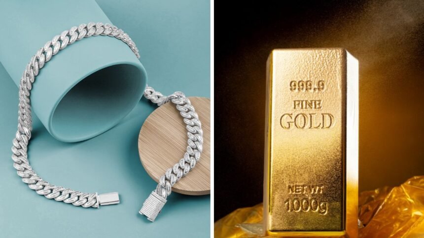 सोना-चांदी-की-कीमतों-में-बड़ी-गिरावट,-सिल्वर-13000-रुपये-टूटा;-जानें-24,-22-और-18-कैरेट-गोल्ड-का-आज-का-रेट