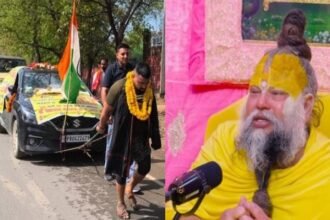 up:-थार-संग-दो-कारों-को-90-km-तक-कमर-से-बांधकर-खींचा,-तब-वृंदावन-पहुंचे-गौरव;-संत-प्रेमानंद-से-मिला-आशीर्वाद