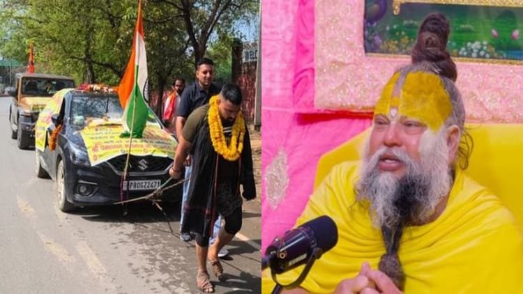 up:-थार-संग-दो-कारों-को-90-km-तक-कमर-से-बांधकर-खींचा,-तब-वृंदावन-पहुंचे-गौरव;-संत-प्रेमानंद-से-मिला-आशीर्वाद