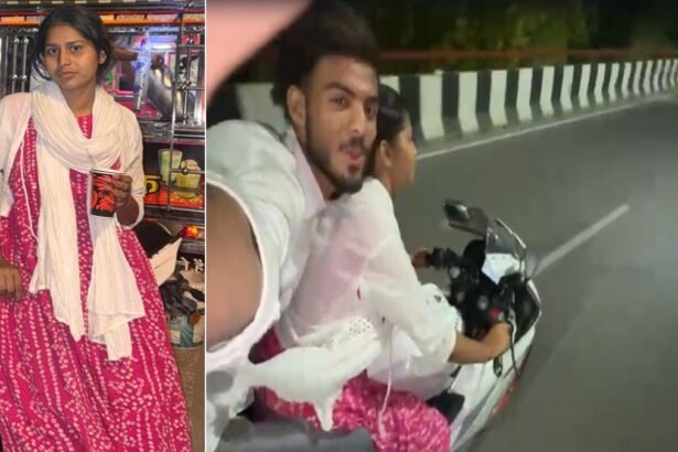तेज-रफ्तार-से-स्पोर्ट्स-बाइक-चला-रही-थी-19-साल-की-इकरा,-डिवाइडर-से-टकराने-से-मौत;-पीछे-बैठा-युवक-बना-रहा-था-वीडियो
