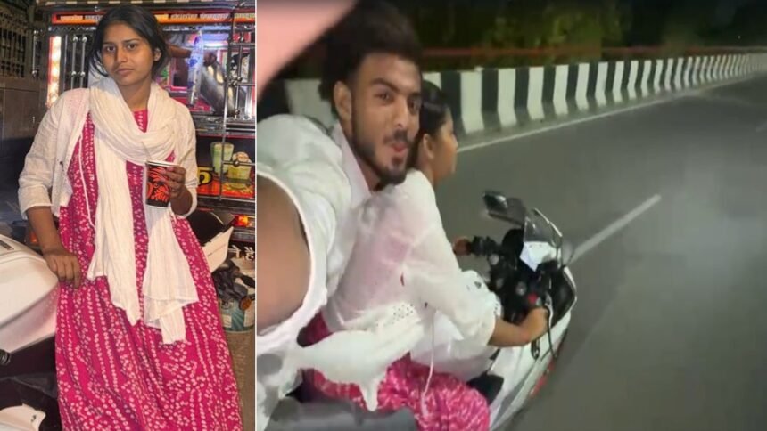 तेज-रफ्तार-से-स्पोर्ट्स-बाइक-चला-रही-थी-19-साल-की-इकरा,-डिवाइडर-से-टकराने-से-मौत;-पीछे-बैठा-युवक-बना-रहा-था-वीडियो
