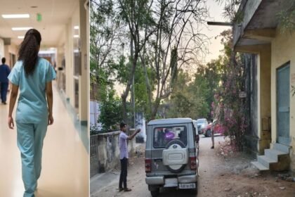 डॉक्टर-के-सरकारी-क्वार्टर-में-anm-ने-लगा-ली-फांसी,-4-दिन-से-साथ-रह-रही-थी;-सीढ़ियों-पर-मिला-शव