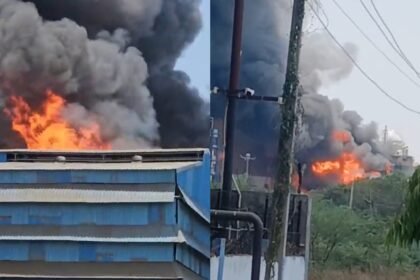 झगड़िया-gidc-में-भीषण-हादसा,-मेट्रोपोलिटन-एक्सीकेम-कंपनी-में-ब्लास्ट-के-बाद-आग