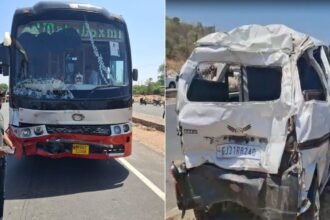गुजरात-के-साबरकांठा-में-मौत-बनकर-दौड़ी-लग्जरी-बस,-नेशनल-हाईवे-पर-चीखें-गूंजीं;-6-लोगों-की-मौत,-6-घायल