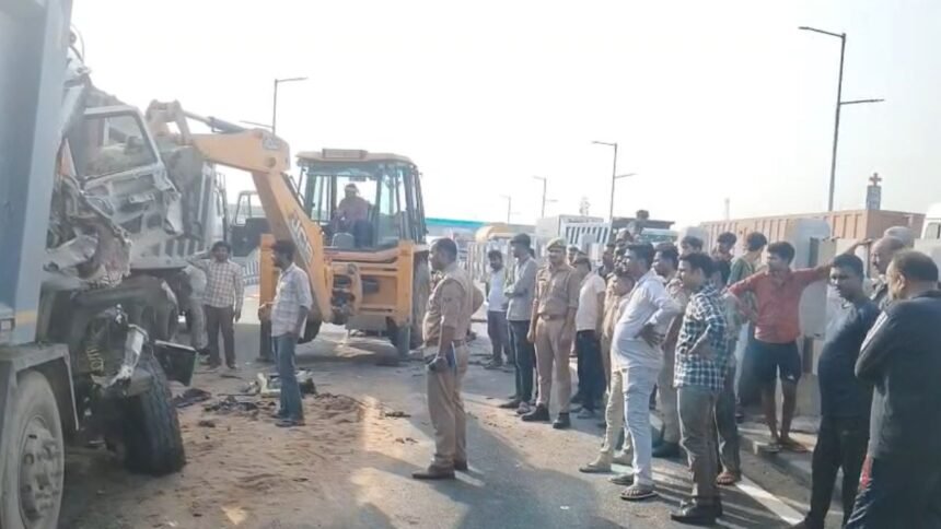 दर्दनाक-हादसा!-मौरंग-से-लदे-बेकाबू-डंपर-ने-खड़े-डंपर-में-मारी-टक्कर,-दो-सगे-भाइयों-की-हो-गई-मौत