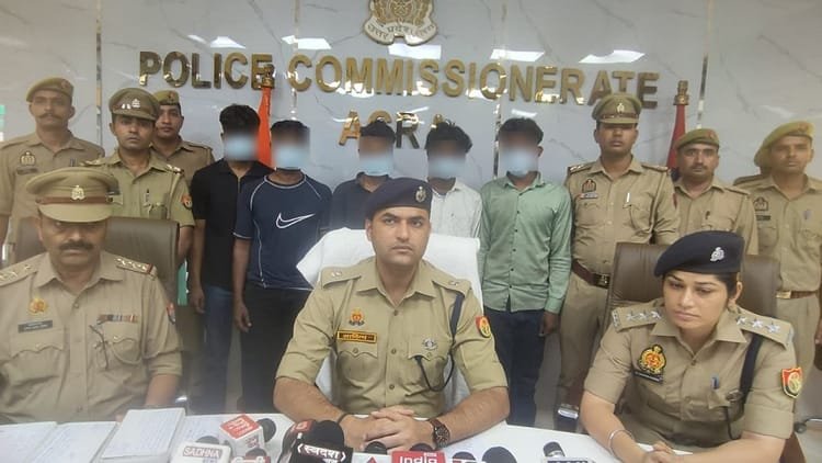 up:-आगरा-में-बाइक-चोर-गिरोह-के-पांच-शातिर-गिरफ्तार,-दो-पर-पहले-से-दर्ज-हैं-मुकदमे;-तीन-मोटर-साइकिल-हुईं-बरामद