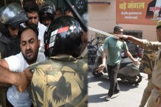lucknow-news:-अवैध-चैंबरों-पर-चला-बुलडोजर,-वकीलों-ने-किया-हंगामा;-पुलिस-ने-फटकारी-लाठियां,-तब-भागे