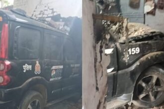 agra:-बेकाबू-पीआरवी-ने-मचाया-तांडव,-कोल्ड-स्टोरेज-की-दीवार-तोड़-ऑफिस-में-घुसी;-तीन-लोगों-को-रौंदा