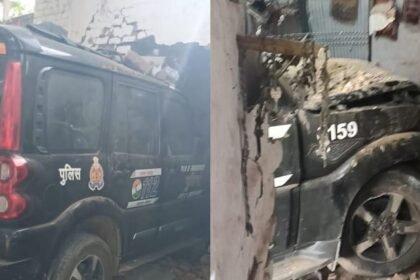 agra:-बेकाबू-पीआरवी-ने-मचाया-तांडव,-कोल्ड-स्टोरेज-की-दीवार-तोड़-ऑफिस-में-घुसी;-तीन-लोगों-को-रौंदा