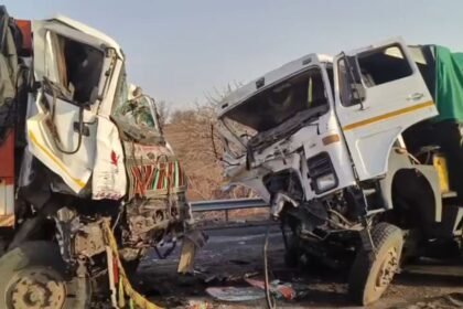 ट्रक-डंपर-की-टक्कर-के-बाद-बचाने-गए-टोलकर्मी,-तभी-दूसरी-बस-ने-रौंदा;-6-की-मौत,-26-घायल