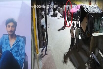 दिल्ली:-घर-से-बुलाकर-17-साल-के-अभिषेक-को-घेरा,-भागने-पर-भी-नहीं-बख्शा;-चाकू-गोदते-cctv-में-कैद