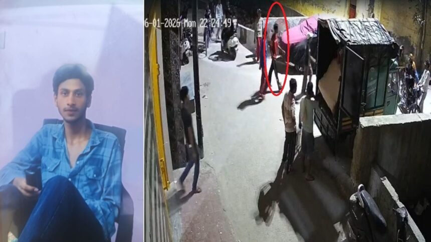 दिल्ली:-घर-से-बुलाकर-17-साल-के-अभिषेक-को-घेरा,-भागने-पर-भी-नहीं-बख्शा;-चाकू-गोदते-cctv-में-कैद