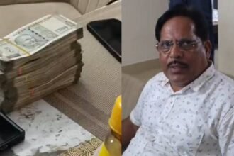 रिटायरमेंट-से-6-दिन-पहले-रिश्वत-लेते-रंगे-हाथ-पकड़ा-गया-इंजीनियर,-5-लाख-कैश-बरामद;-आलीशान-घर-की-छत-पर-स्विमिंग-पूल