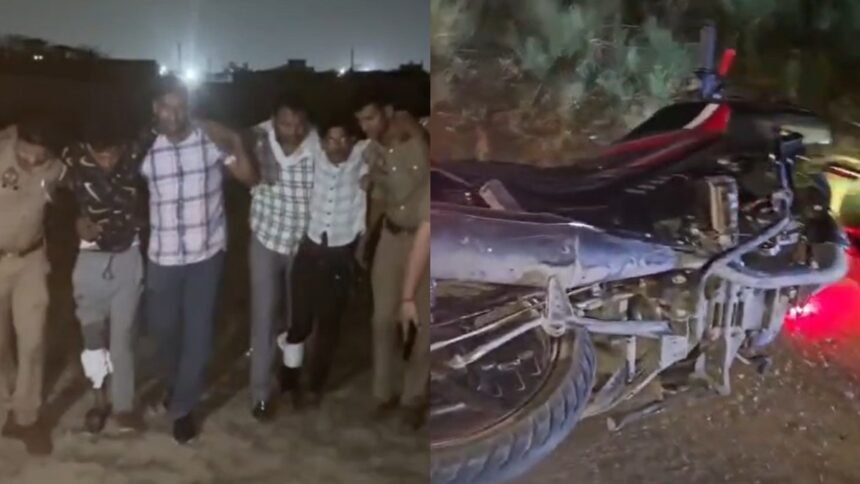 पुलिस-का-कानपुर-में-ताबड़तोड़-एक्शन,-एक-रात-में-दो-हाफ-एनकाउंटर,-चार-बदमाश-गिरफ्तार