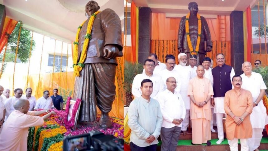 up-news:-जयंती-पर-याद-किए-गए-श्यामा-प्रसाद-मुखर्जी,-सीएम-योगी-ने-प्रतिमा-पर-पुष्पांजलि-अर्पित-कर-किया-नमन
