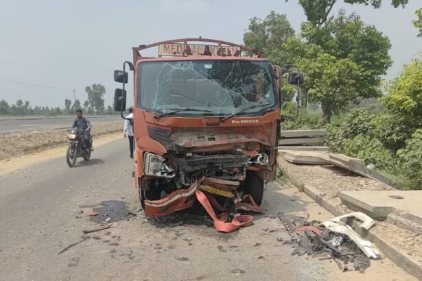 बरेली-में-भीषण-हादसा:-हाईवे-पर-कैंटर-और-स्कॉर्पियो-की-भिड़ंत,-पंजाब-के-तीन-लोगों-की-मौत,-दो-घायल