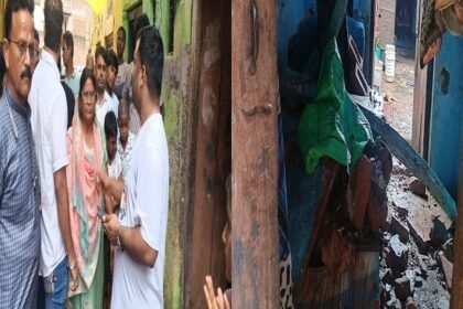 hathras-news:-घर-में-चल-रही-थी-तेरहवीं,-पंडित-कर-रहे-थे-भोजन,-सासनी-में-अचानक-भरभराकर-गिरी-मकान-की-छत