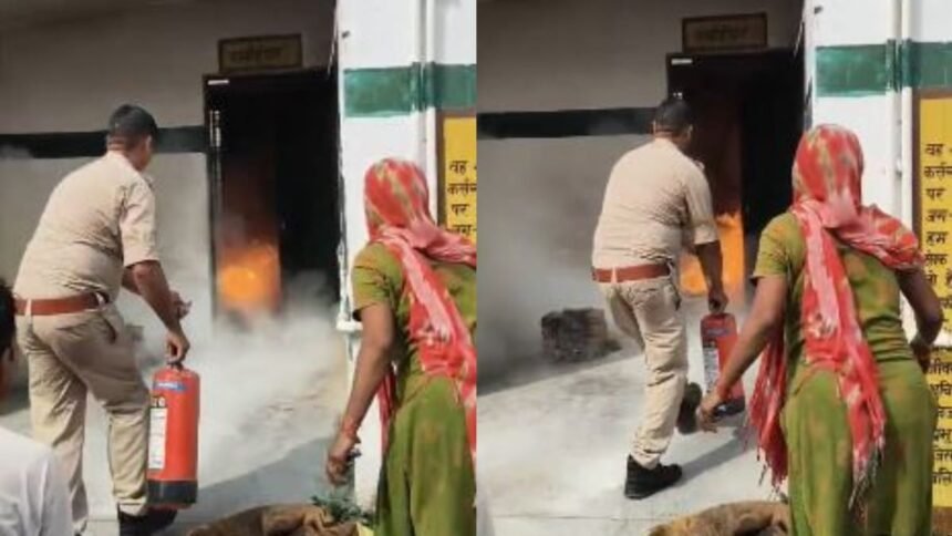 budaun-news:-स्कूल-में-सिलिंडर-में-लगी-आग,-20-बच्चे-सुरक्षित-निकाले-गए,-सिपाहियों-की-सूझबूझ-से-टला-बड़ा-हादसा