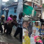 कानपुर-में-बड़ा-हादसा:-चोक-नाले-के-कारण-बारिश-में-गिरे-कच्चे-पक्के-8-मकान,-6-लोग-घायल;-मची-चीख-पुकार