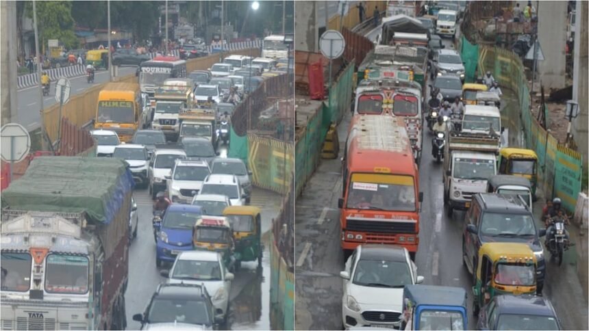 स्मार्ट-सिटी-आगरा-का-हाल:-बारिश-से-पानी-पानी-हुआ-शहर,-जाम-से-थमी-रफ्तार;-हाईवे-से-एमजी-रोड-तक-घंटों-फंसे-लोग