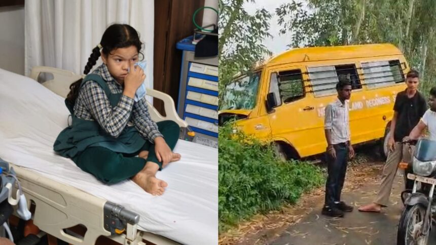 बरेली-में-हादसा:-नाबालिग-चला-रहा-था-स्कूल-बस,-अनियंत्रित-होकर-पेड़-से-टकराई,-13-बच्चे-घायल