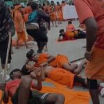 up:-लखनऊ-में-चांदी-का-आवरण-हटाने-की-मांग-पर-कांवड़ियों-ने-मोहान-रोड-किया-जाम,-एंबुलेंस-भी-फंसी