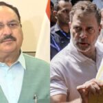 संसद मार्ग पुलिस स्टेशन के बाहर राहुल गांधी का धरना और जेपी नड्डा की प्रतिक्रिया