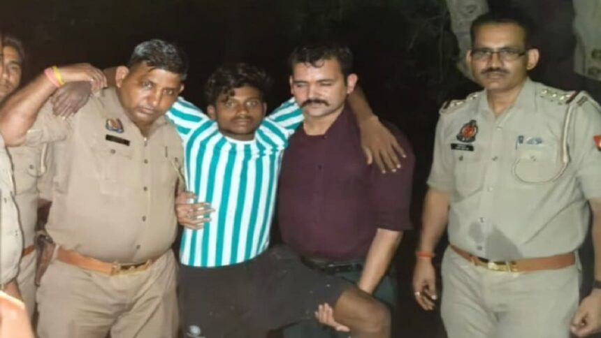 फिरोजाबाद में युवक कमल की हत्या के आरोपी को पुलिस ने मुठभेड़ के बाद गिरफ्तार किया